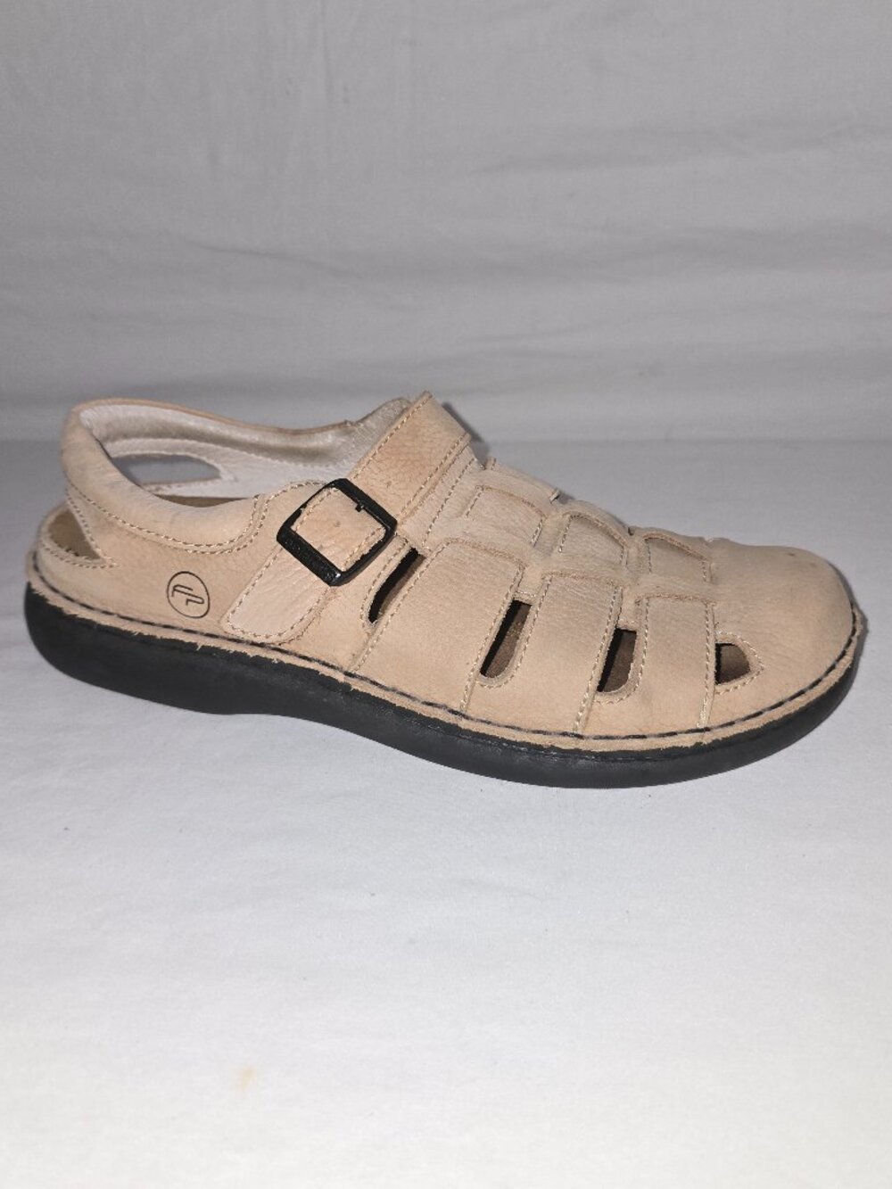 Birkenstock Footprints Light Beige Suede Nubuck Fisherman's Sandals Men's 43